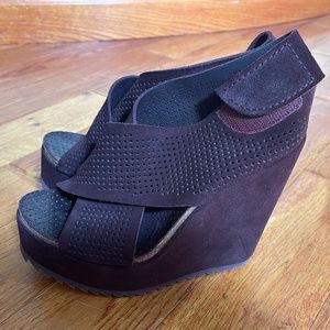 Burgundy Pedro Garcia Trinidad Wedge sandal size 37